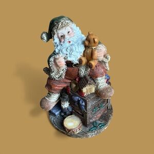 Vintage K’s Collection Santa in Action Figurine • Christmas Resin Decor
